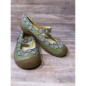 KEEN Women's Harvest Mary Jane Flats Woven Bright Colorful US 9.5 NO INSOLES